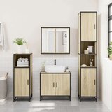 vidaXL Kupaonski ormarić s ogledalom sonoma hrast 65x20x60 cm | shoptok.hr