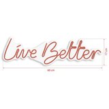 WALLXPERT dekorativna plastična led rasveta live better red | ePonuda.com