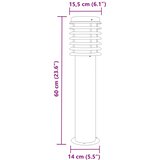  Vanjska podna svjetiljka crna 60 cm od nehrđajućeg čelika | shoptok.hr