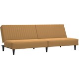  The Living Store Kavč dvosed z ležiščem rjav žamet - Raztegljiv Kavč, (21495005) | Shoptok.si