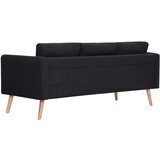  2-dijelni set sofa od tkanine crni | shoptok.hr