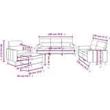  4-dijelni set sofa s jastucima smeđi od tkanine | shoptok.hr