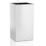 LECHUZA Cvetlični lonec Canto Premium 40, steber - Bel - visok sijaj | Shoptok.si