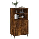  Visoka komoda dimljenog hrasta 60x36x110 cm konstruiranog drva | shoptok.hr