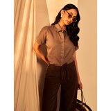 Sinsay Wide leg traperice visokog struka s platnenim pojasom | shoptok.hr