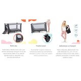 Kinderkraft Putni krevetić LEODY, siva | shoptok.hr