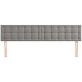  Posteljno vzglavje 2 kosa svetlo sivo 90x5x78/88 cm žamet, (20792720) | Shoptok.si