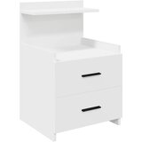  Noćni ormarići 2 kom s 2 ladice bijeli 40x36,5x62 cm | shoptok.hr