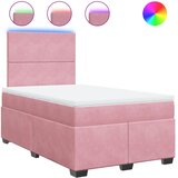 Box spring krevet s madracem ružičasti 120 x 200 cm baršunasti | shoptok.hr