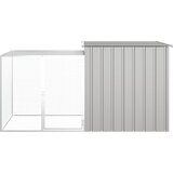  Kavez za zečeve sivi 200 x 91 x 100 cm od pocinčanog čelika | shoptok.hr