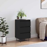  Komoda crna 40 x 35 x 70 cm od konstruiranog drva | shoptok.hr
