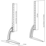 Cabletech stalak - univerzalne noge za TV 27"-60" | shoptok.hr