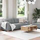  Dvodijelni set sofa s jastucima, svijetlo siva tkanina | Eponuda.com