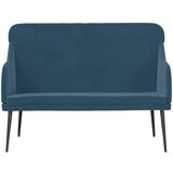  Klupa plava 110 x 76 x 80 cm baršunasta | shoptok.hr