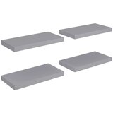 Maison Chic 4 kosi Stenske Police - Viseče police sive 50x23x3,8 cm MDF, (21793916) | Shoptok.si