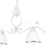  Luster na lancu RETRO 2xE27/60W/230V u mat beloj boji | Eponuda.com