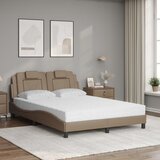  Krevet Viana s madrac cappuccino 140x200cm od umjetne kože | shoptok.hr