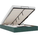 Maison Chic Otomanski Posteljni okvir - Dvoposteljna postelja - Zakonska postelja brez vzmetnice Temno zelena 140x200cm-J563, (21765204) | Shoptok.si