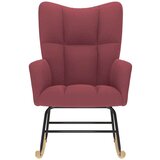  Stolica za ljuljanje od tkanine crvena boja vina | shoptok.hr