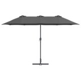  Vrtni suncobran Antracit 380 x 196 x 235 cm | shoptok.hr