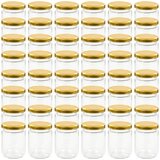  Staklenke za džem sa zlatnim poklopcima 48 kom 230 ml | shoptok.hr