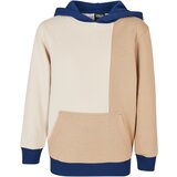Urban Classics Kids Boys Oversized Color Block Hoody unionbeige/softseagrass | shoptok.hr