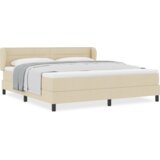  Box Spring postelja z vzmetnico krem 180x200 cm tkanina, (22051781) | Shoptok.si