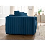 Bobochic Paris Modra raztegljiva/s prostorom za shranjevanje sedežna garnitura iz rebrastega žameta 244 cm Chelsea – | Shoptok.si
