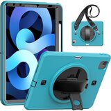 JTech Ohišje za iPad Air 5/4 10,9"/Pro 11 z naramnico Turquoise, (22025515) | Shoptok.si