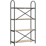 vidaXL Polica sonoma hrast 80 x 30 x 146 cm Konstruirano drvo | shoptok.hr
