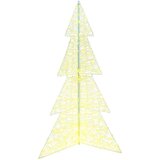 vidaXL Božićno drvce s 240 LED svjetlima Topla bijela 180 cm Akril | shoptok.hr