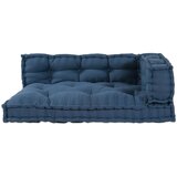 vidaXL Paletna blazina Indigo Bombaž Standard Set blazin Pravokotna Cene