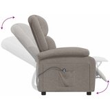  Električni naslonjač od tkanine smeđesivi | shoptok.hr