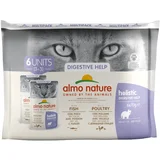 Almo Nature Digestive Help - Miks: s perutnino & ribo 6 x 70 g