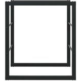  Stalak za drva crni 55x30x61 cm čelik | Eponuda.com