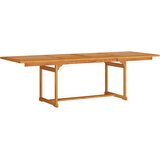  Vrtni set za objed 7 kom. Smeđa Čvrsto drvo akacije 240 x 100 x 75 cm | shoptok.hr