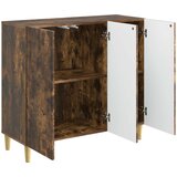  Kreveta Dimljeni hrast 89 x 34,5 x 80 cm Konstruirano drvo Slike