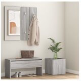  Komplet pohištva za predsobo siv sonoma inženirski les | Shoptok.si