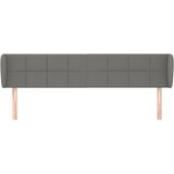  Uzglavlje s ušima tamnosivo 183x23x78/88 cm od tkanine | shoptok.hr
