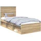  Okvir za krevet s uzglavljem Sonoma hrast 90 x 200 cm | shoptok.hr