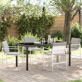  Vrtni set za objed 5 pcs Bijela 160 x 80 x 73 cm | shoptok.hr