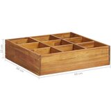  Visoka greda za zelišča trden akacijev les 60x60x15 cm, (20618583) | Shoptok.si