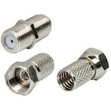 SCHWAIGER Set F-utikača (Dva komada F-utikač, jedan F-spojnik, Prikladno za: Kabeli Ø 6,8 - 7 mm) | shoptok.hr