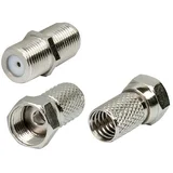 Set F-vtikačev (Za priključitev kablov ali konektorjev z F-vtičem/vtičnico, Primerno za: Kabel s Ø 6,8 - 7 mm)