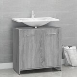 vidaXL Kopalniška omarica siva sonoma 60x33x60 cm inženirski les Cene