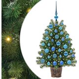 vidaXL Umestno božično drevo med 150 LED Zelena 90 cm PE in PVC | Shoptok.si