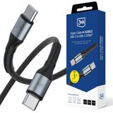 3mk Hyper kabel N-SERIES USB-C v USB-C 2m črn | Shoptok.si