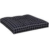  Jastuci za palete 2 kom crni karirani od tkanine Šarena 80 x 80 x 12 cm | shoptok.hr