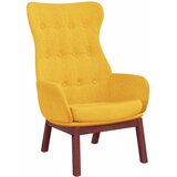  Stolica za opuštanje s tabureom od tkanine boja senfa | shoptok.hr