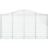 Lučne gabionske košare 25kom 200x30x100/120cm pocinčano željezo | shoptok.hr